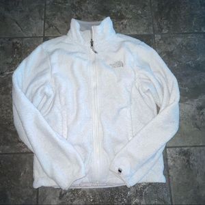 The North Face Off White Fleece Jacket M